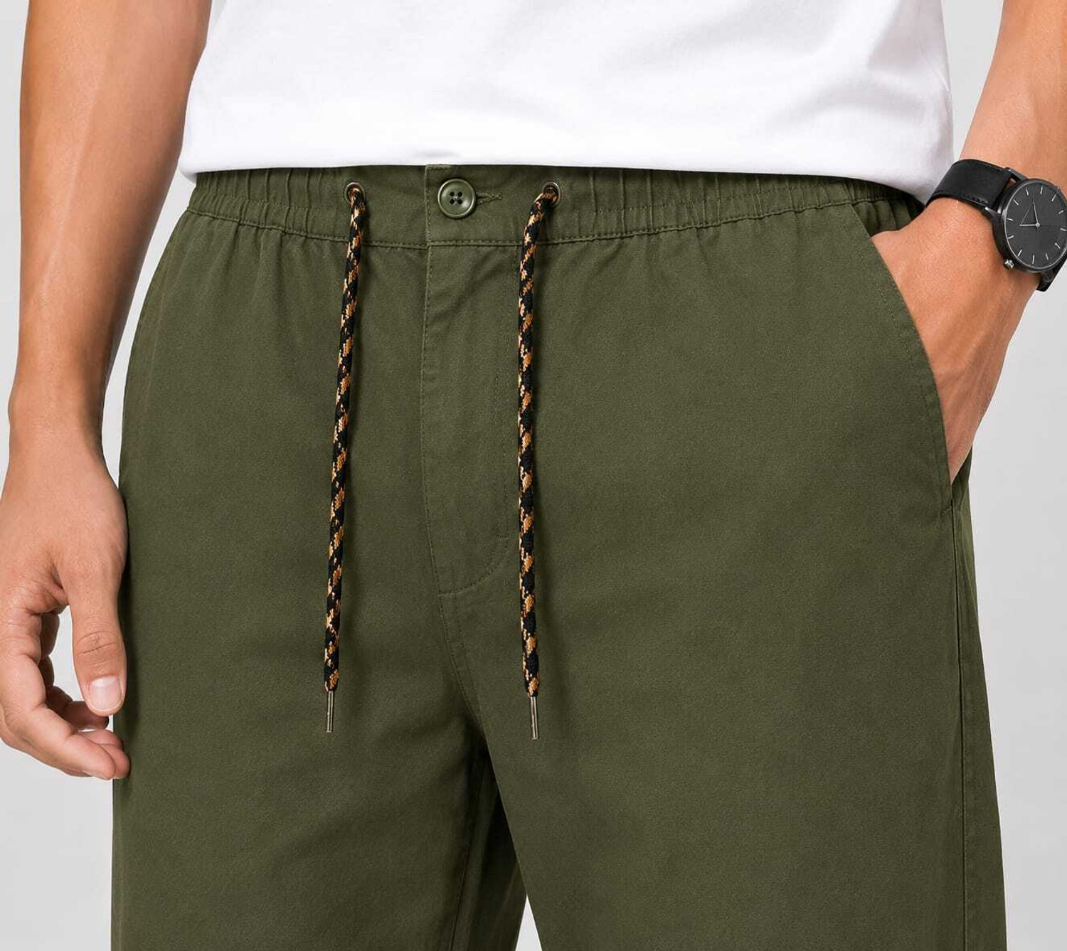 Image of ZULX Solid Men Olive Track Pants