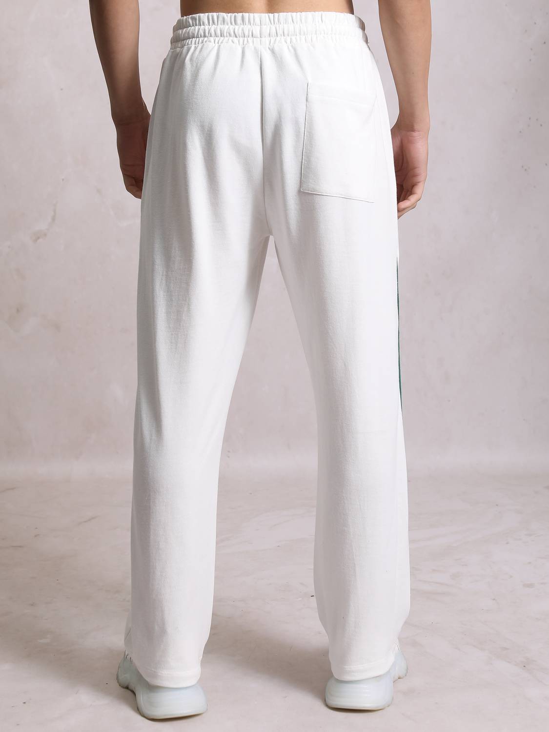 HIGHLANDER Striped White Track Pants - Image 2