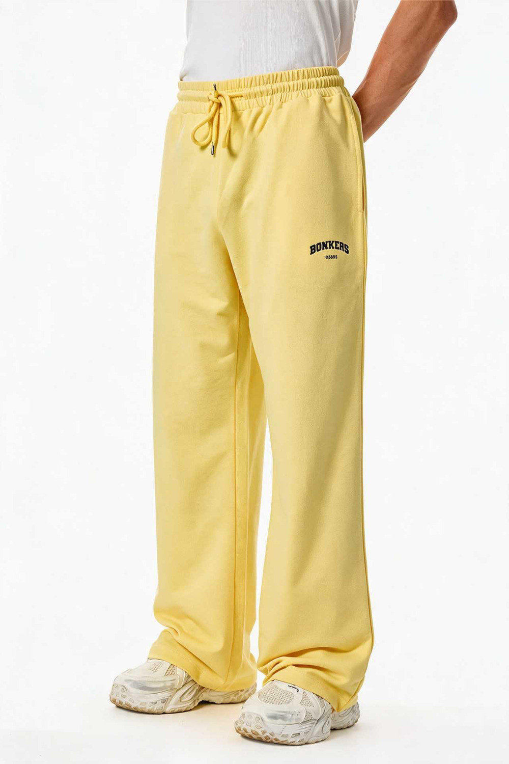 Image of Bonkers Corner Men Solid Yellow Track Pants