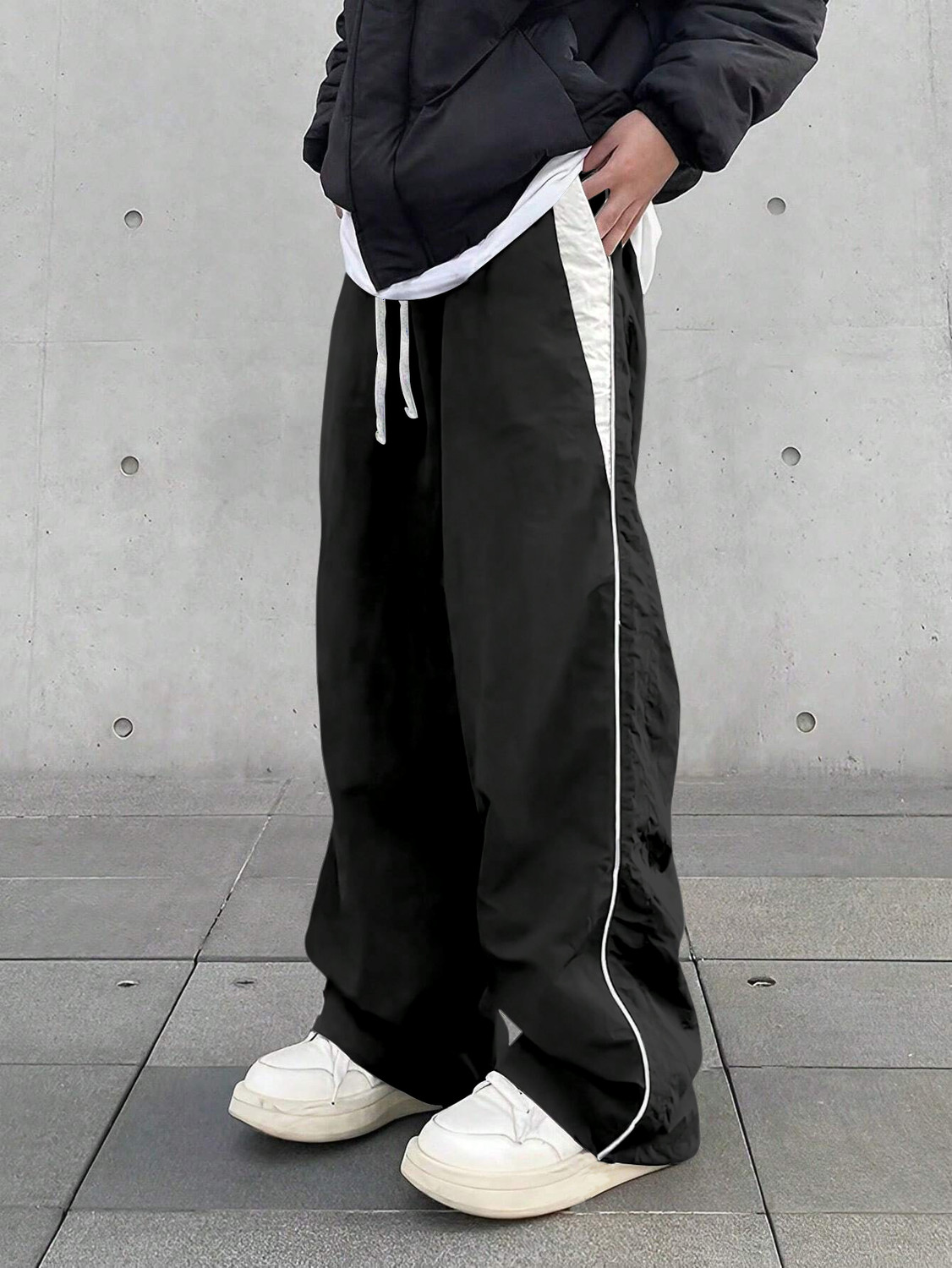 Image of Rajovati Solid Men Black Track Pants