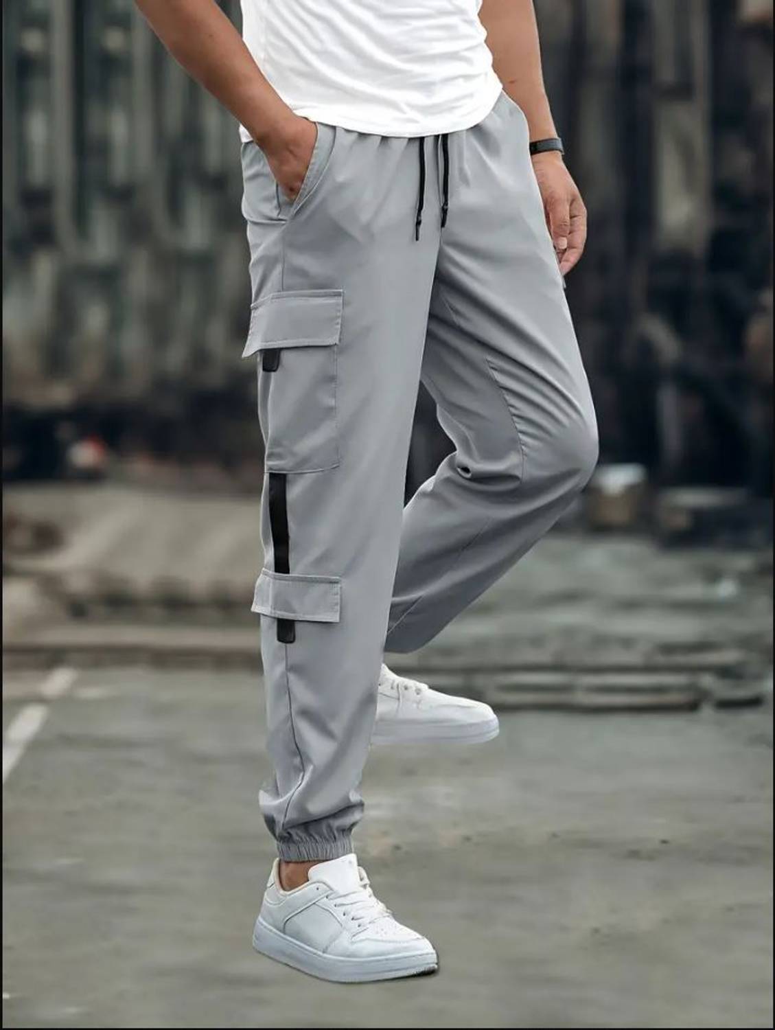 UNICO Men Grey Track Pants - Image 2