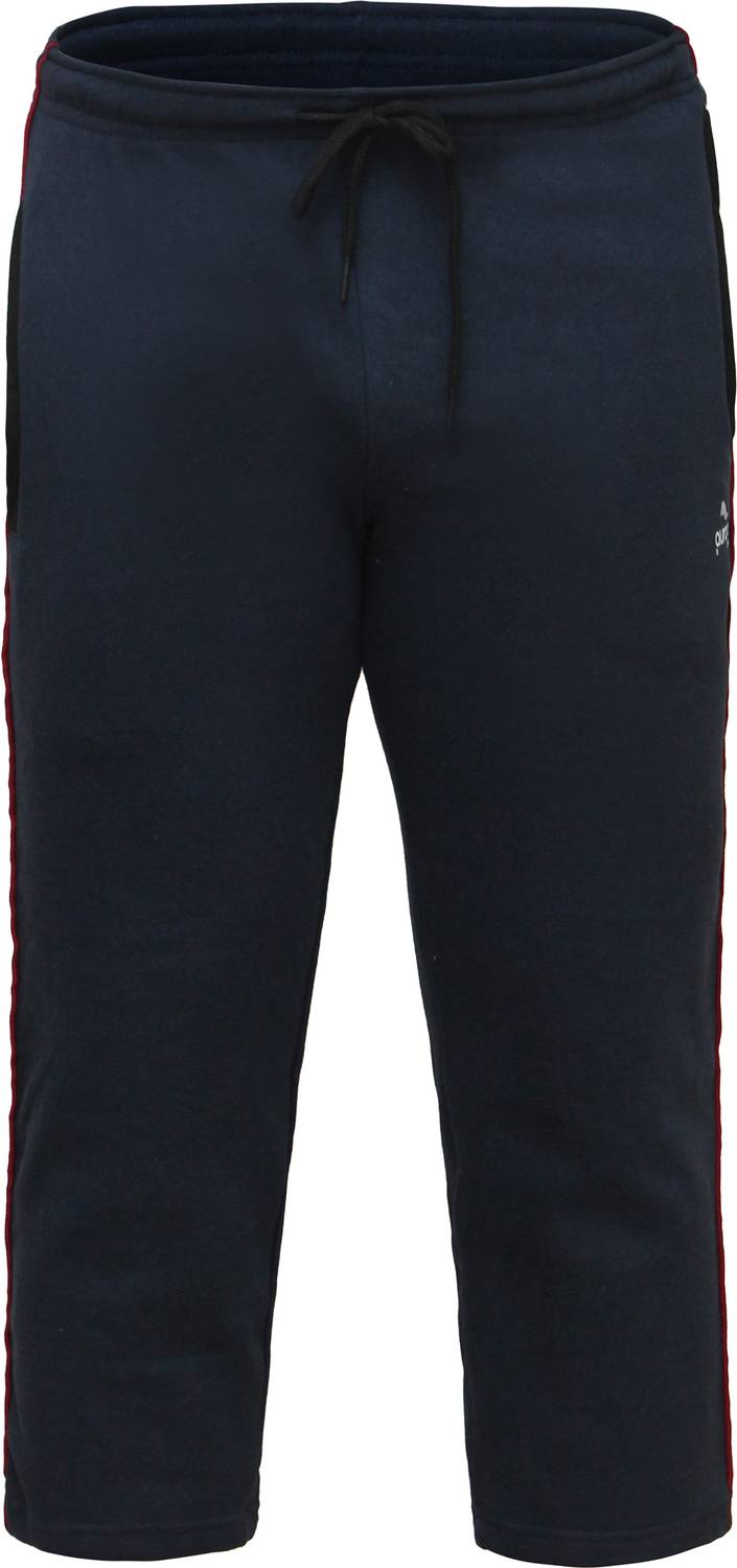 Aurora Shine Solid, Self Design Men Dark Blue Track Pants
