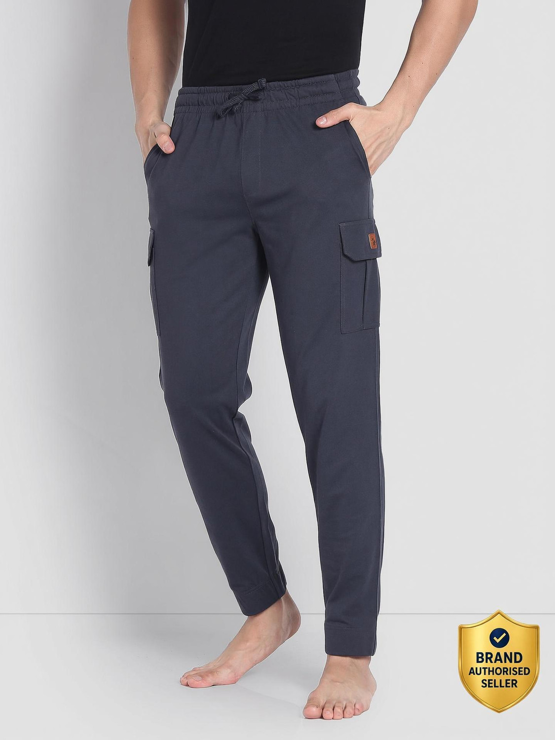 U.S. POLO ASSN. Solid Men Grey Track Pants