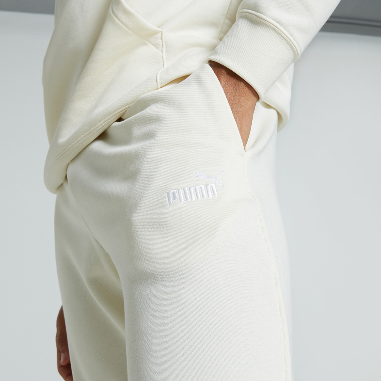 Image of PUMA Solid Men Multicolor Track Pants