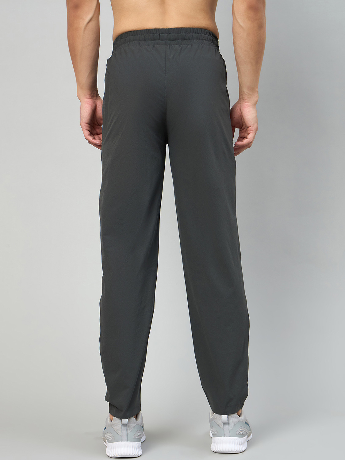 Image of DUKE Printed Men Grey Track Pants