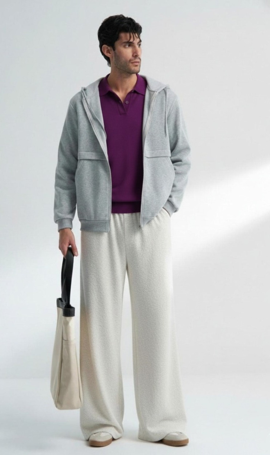 Image of Dockstreet Solid Men White Track Pants