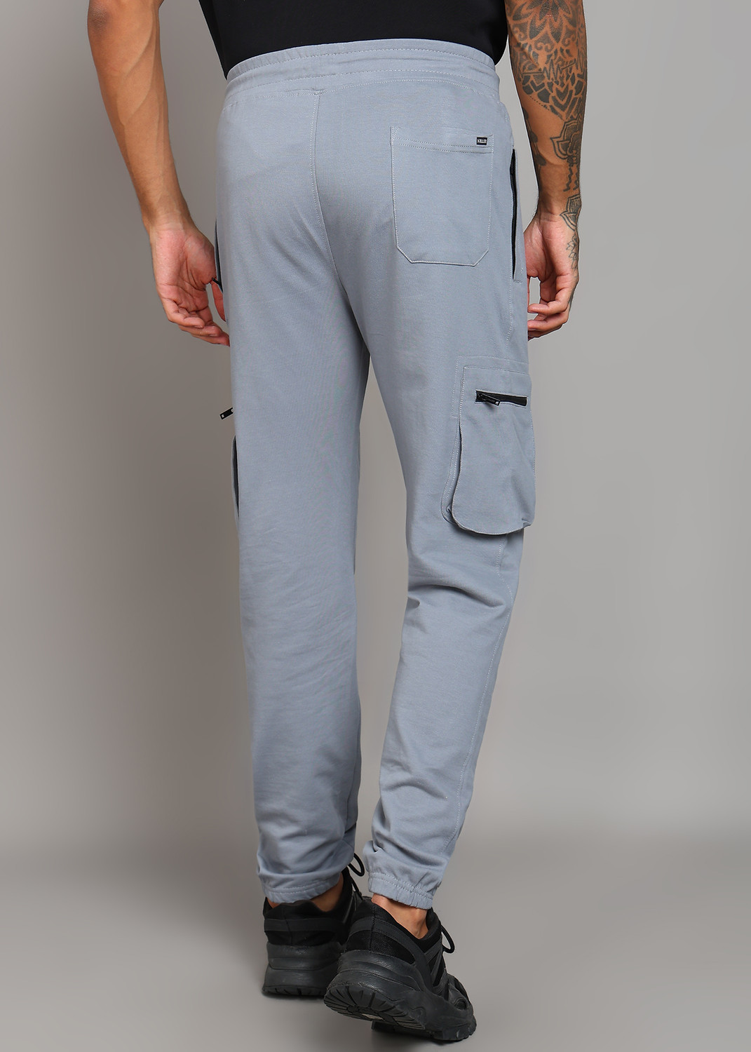 Image of KILLER Solid Men Grey Track Pants