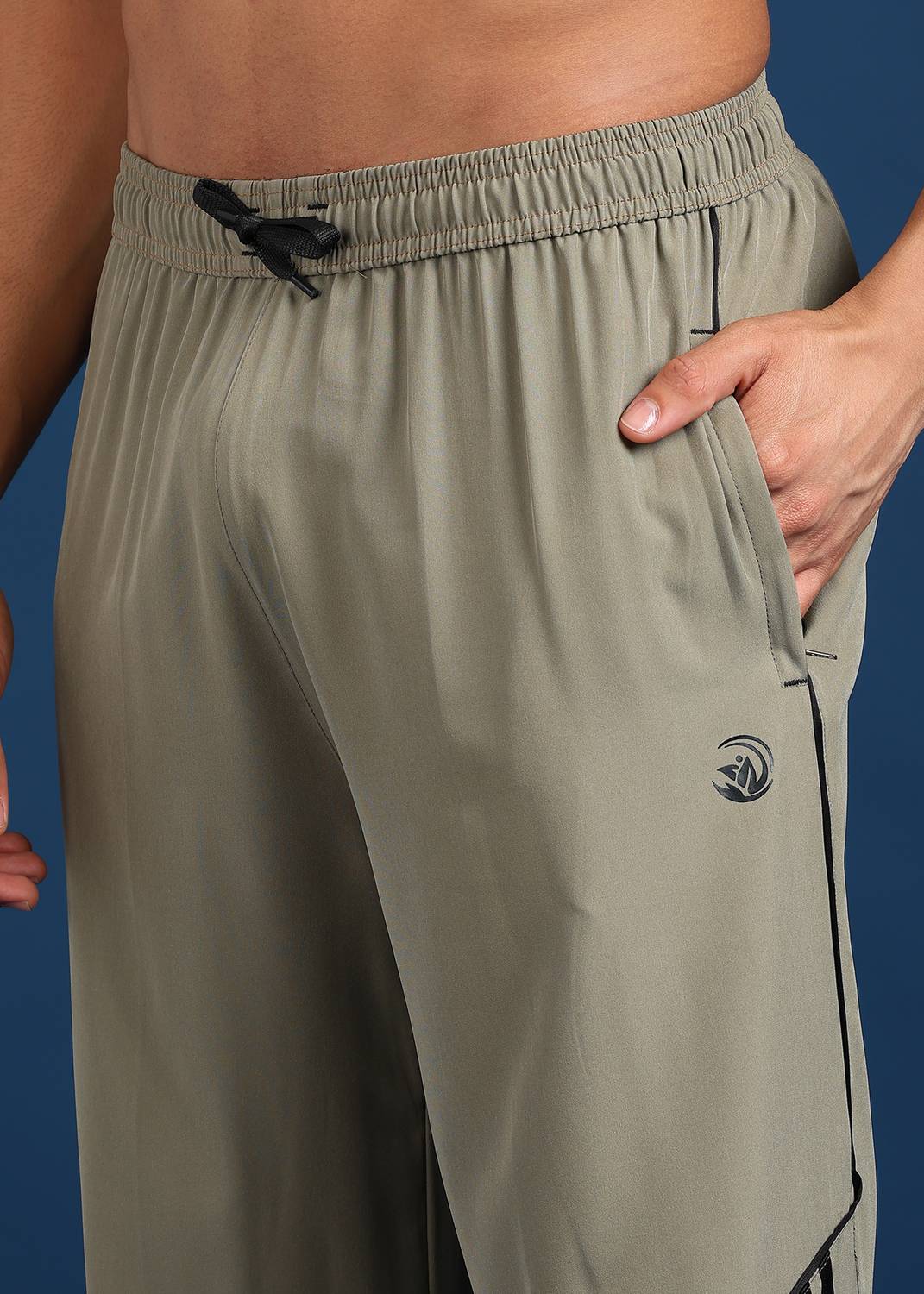 GNOCKFACE Beige Striped Track Pants - Image 5