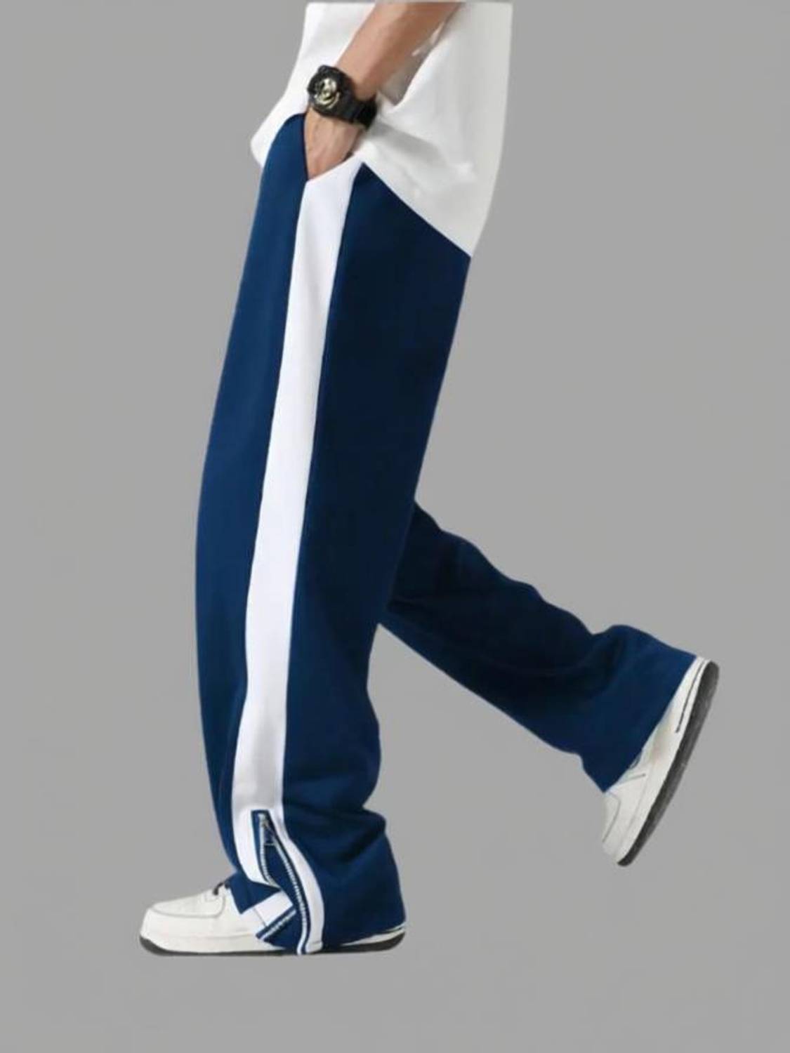 ALPTRA Solid Men Black Track Pants