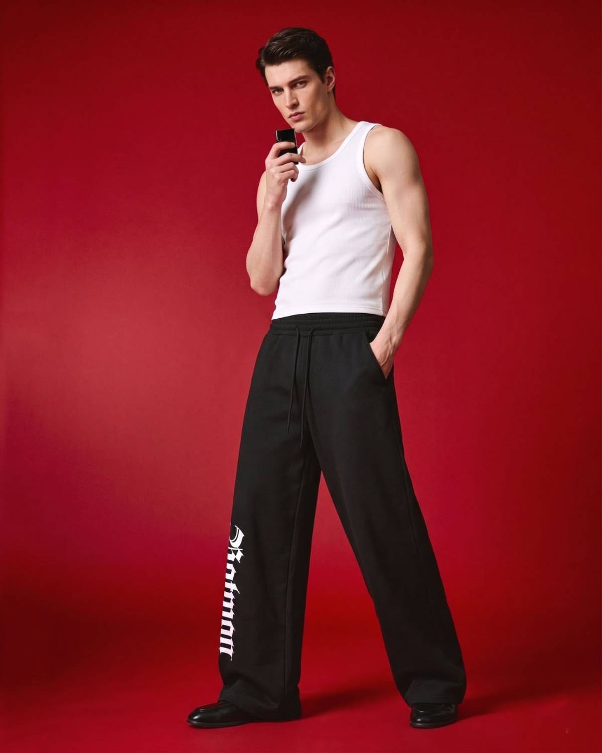Cloth N Code Men Black Track Pants - Image 2
