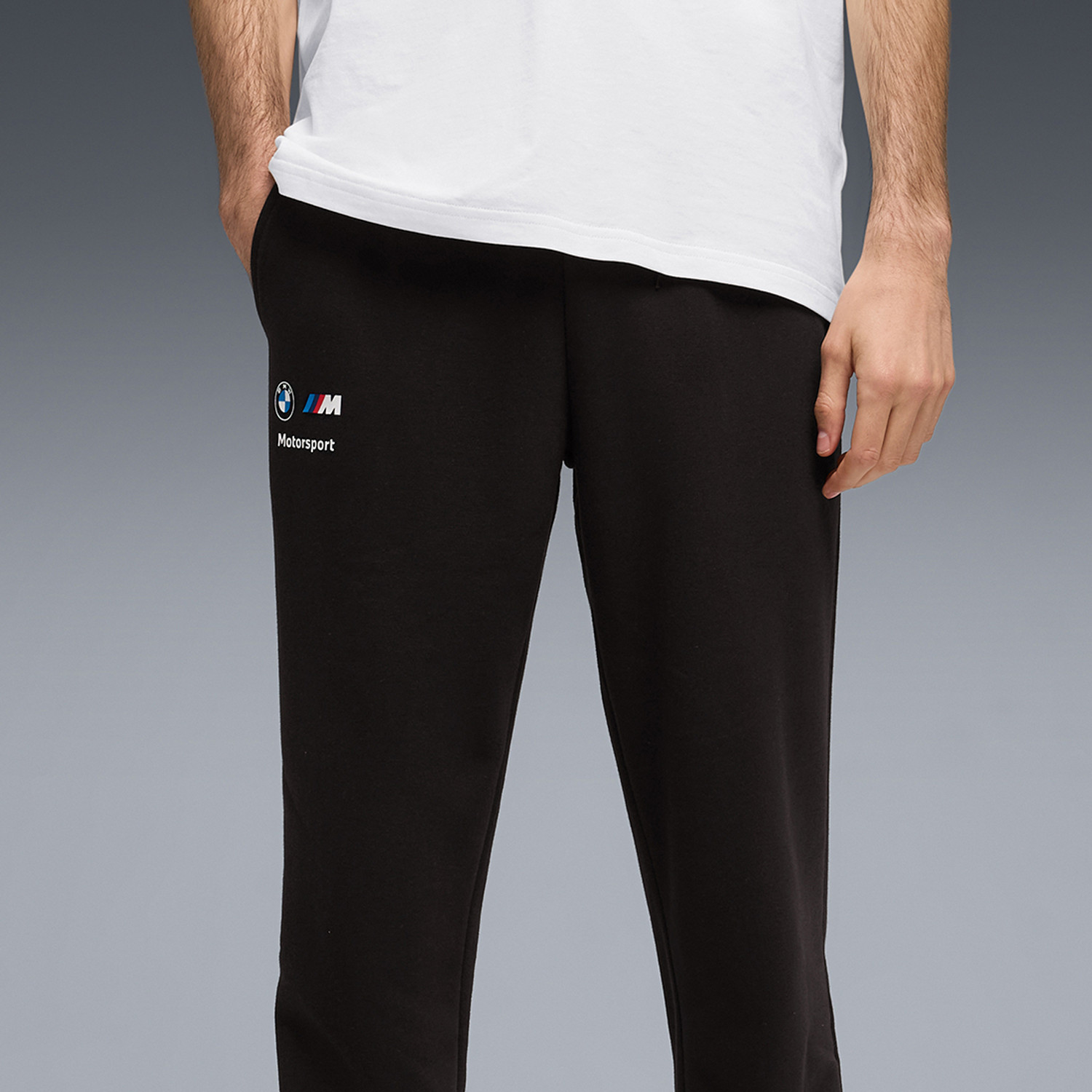 Image of PUMA Solid Men Black Track Pants