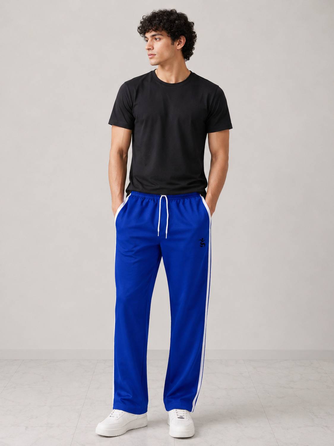 axionfit Men Dark Blue Track Pants - Image 1