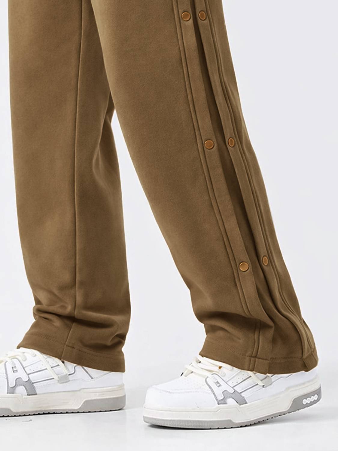 Jump Cuts Men Brown Track Pants - Image 5