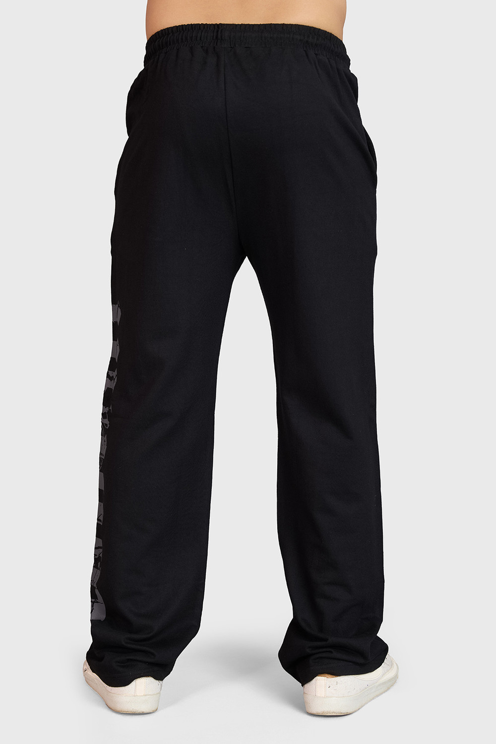 Image of FuaarK Graphic Print Men Black Track Pants