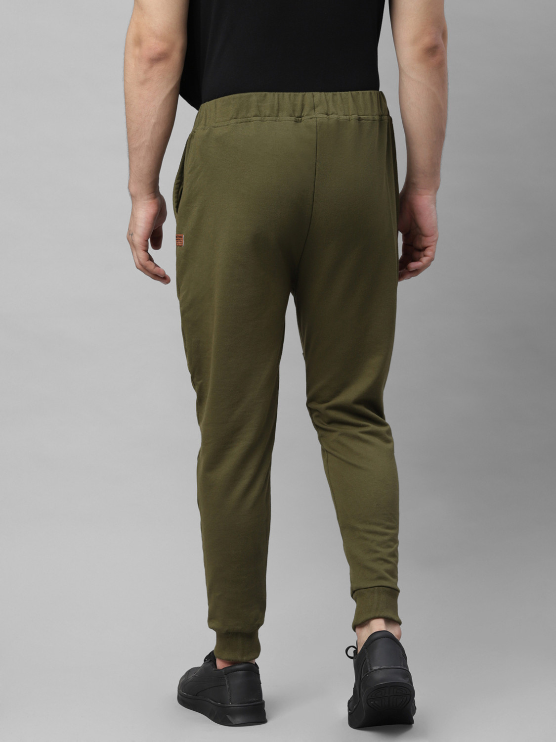 Image of RIGO Solid Men Green Track Pants