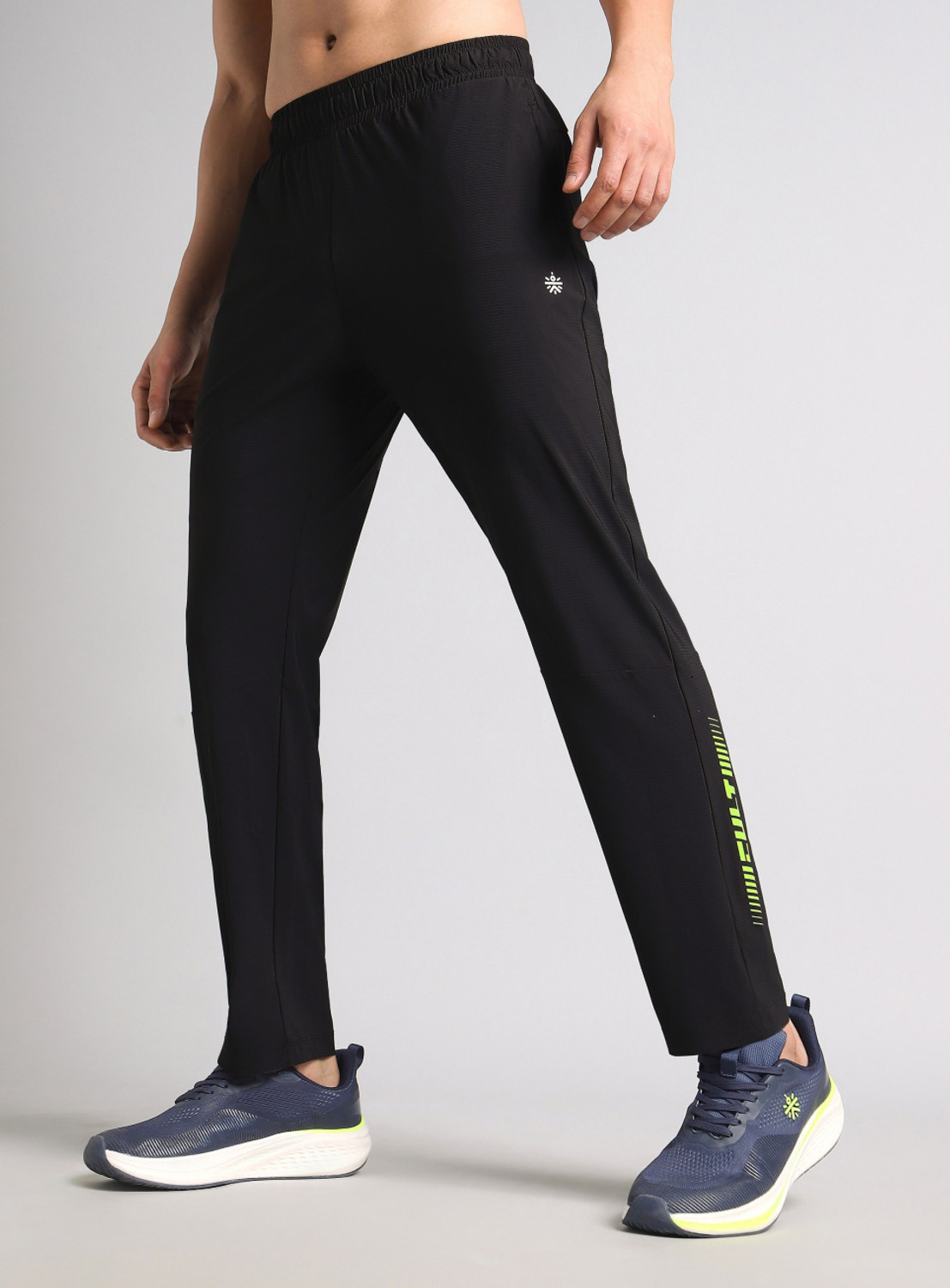 Image of Cult Solid Men Black Track Pants
