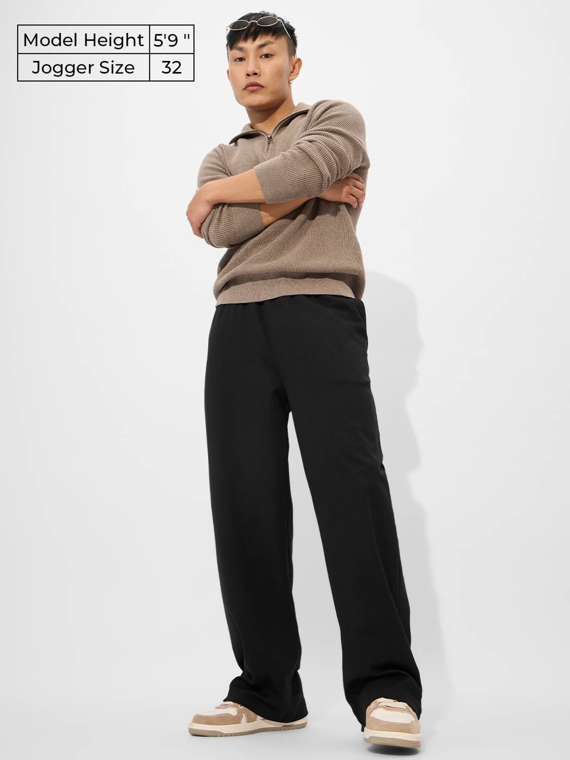 The Souled Store Solid Men Black Track Pants - Image 5