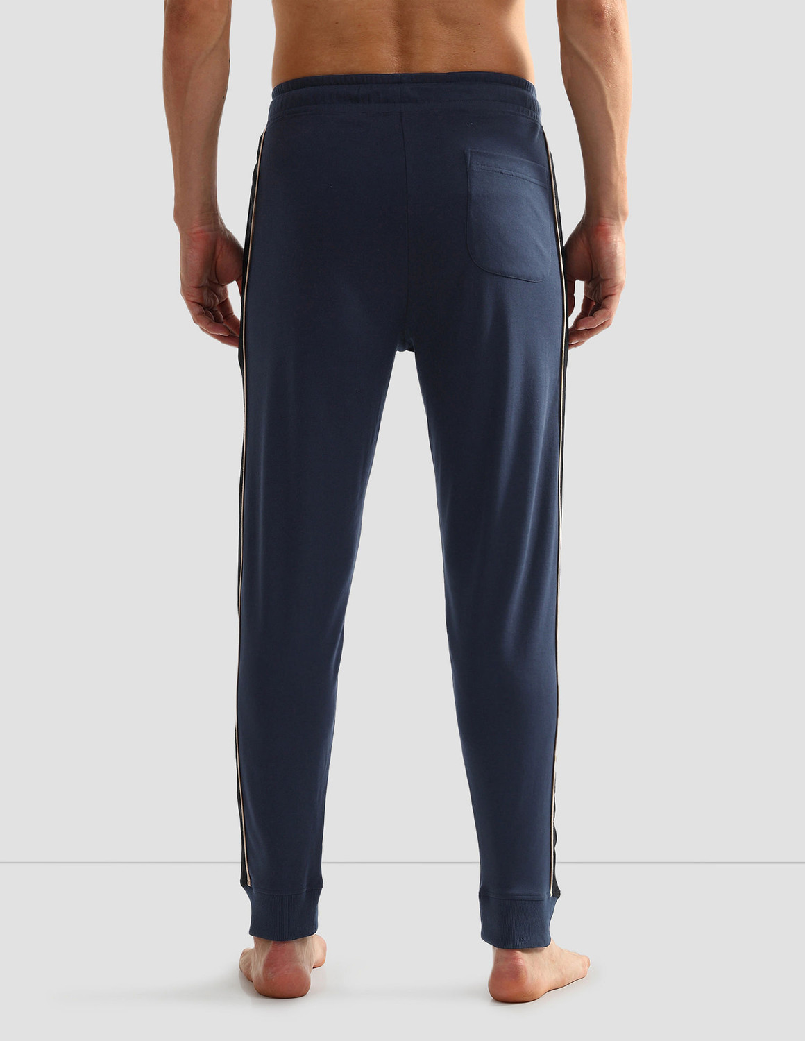 Image of U.S. POLO ASSN. Solid Men Blue Track Pants