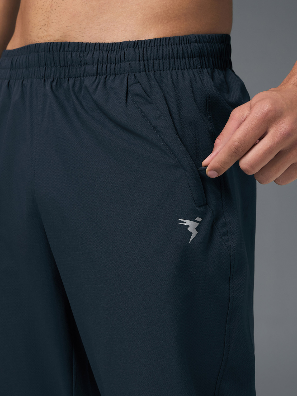 Image of TECHNOSPORT Solid Men Blue Track Pants