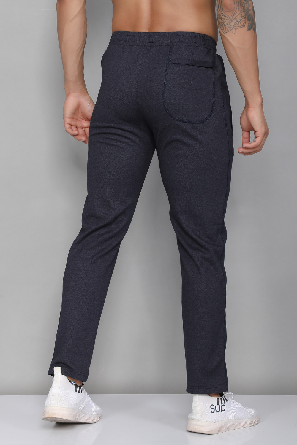 Image of Sport Sun Solid Men Grey Track Pants