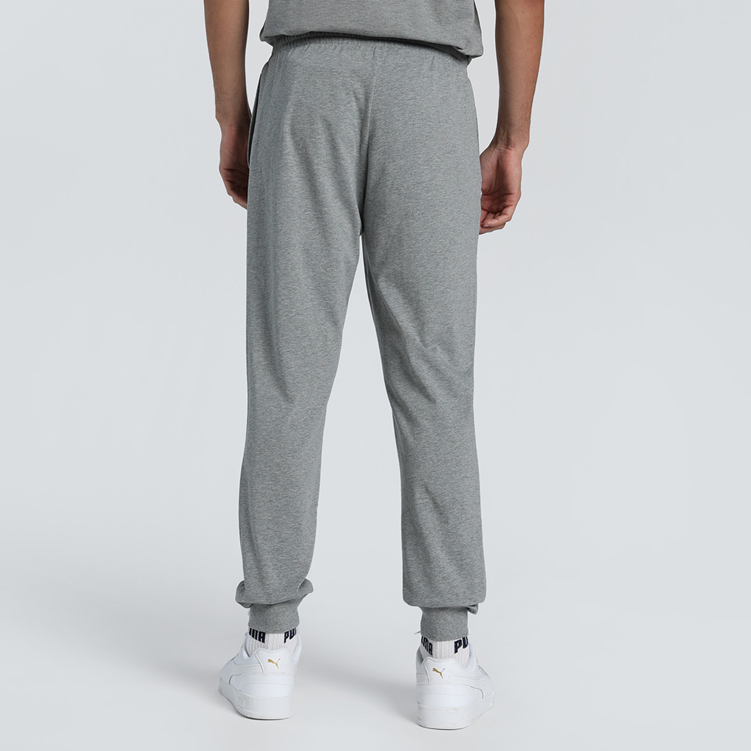 Image of PUMA Solid Men Grey Track Pants