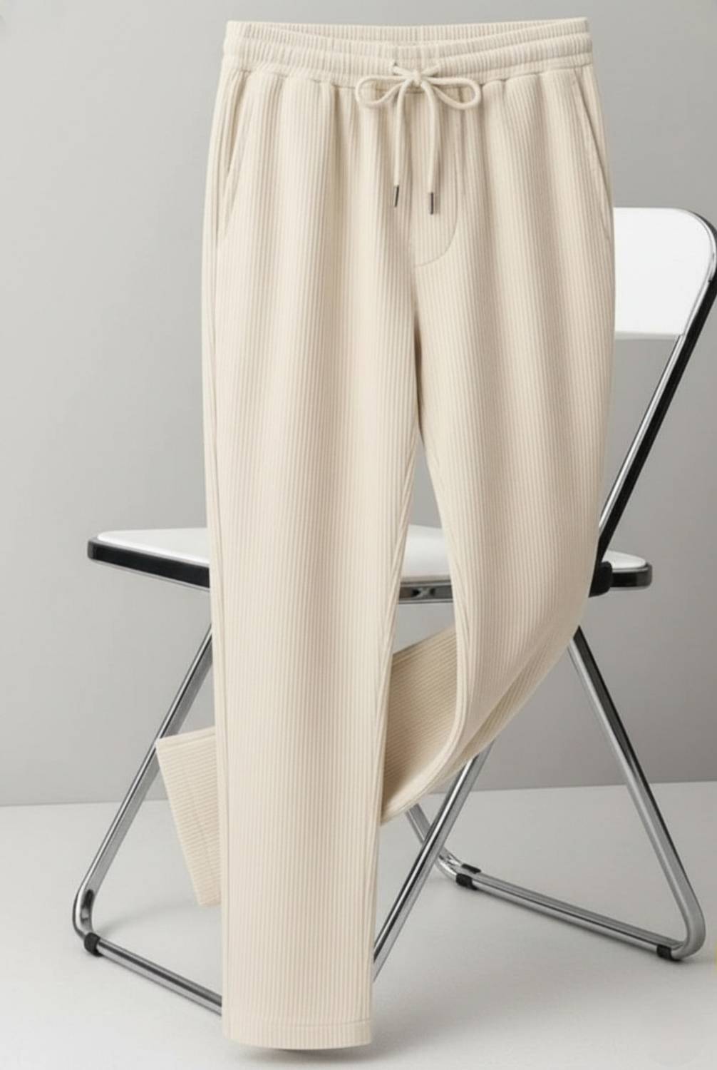 rk hub Men Beige Track Pants - Image 1