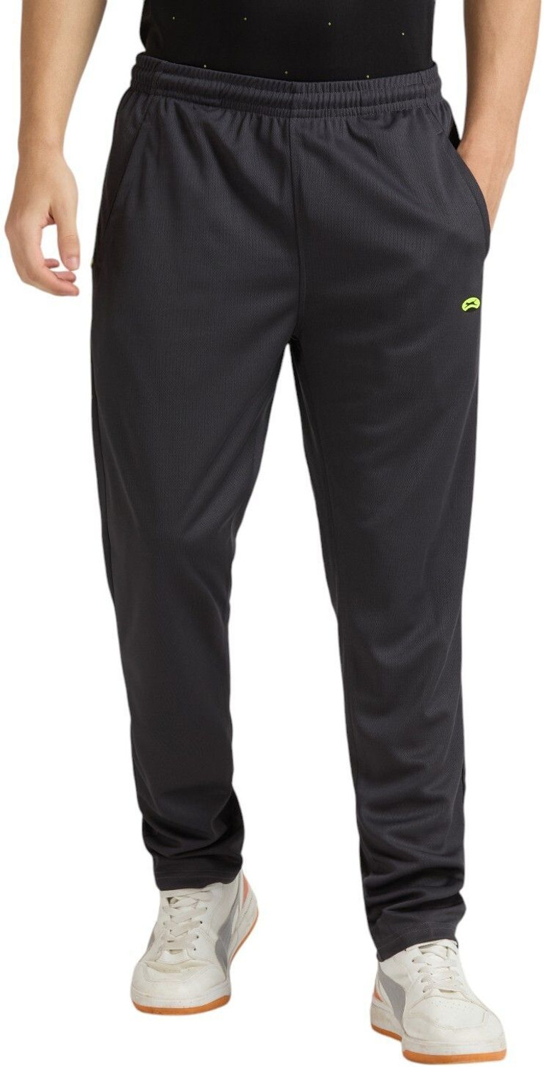 Image of BLACK PANTHER Solid Men Grey Track Pants