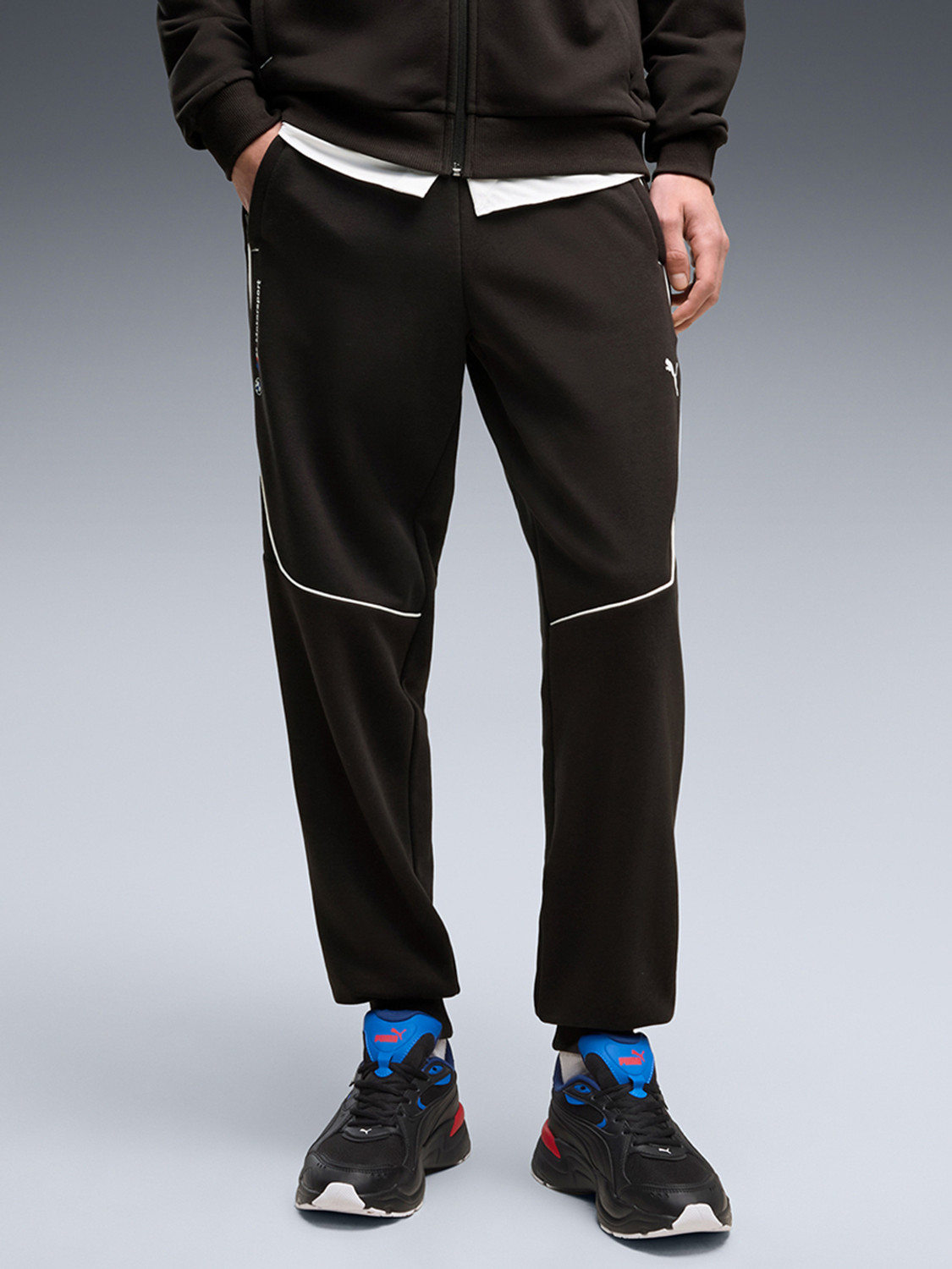 Image of PUMA Striped Men Black Track Pants
