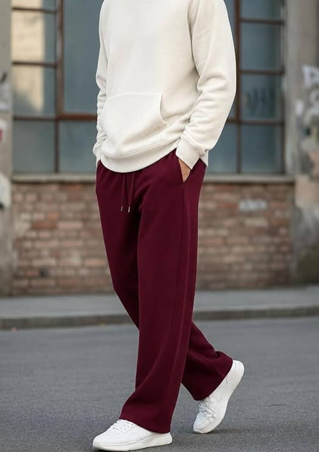 Eshaaver Printed Men & Women Maroon Track Pants - Image 4