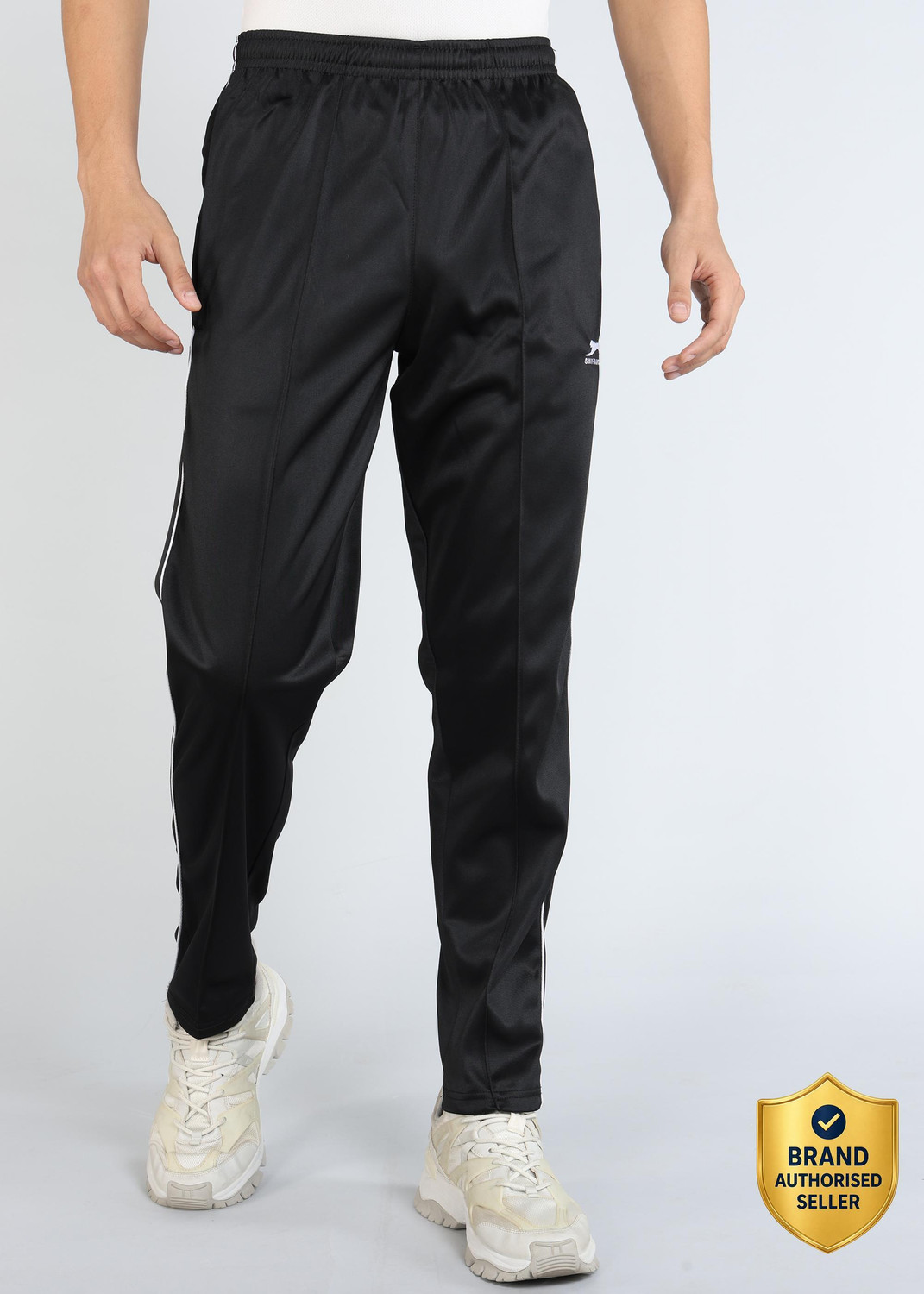 Image of Shiv Naresh Solid Men Black Track Pants