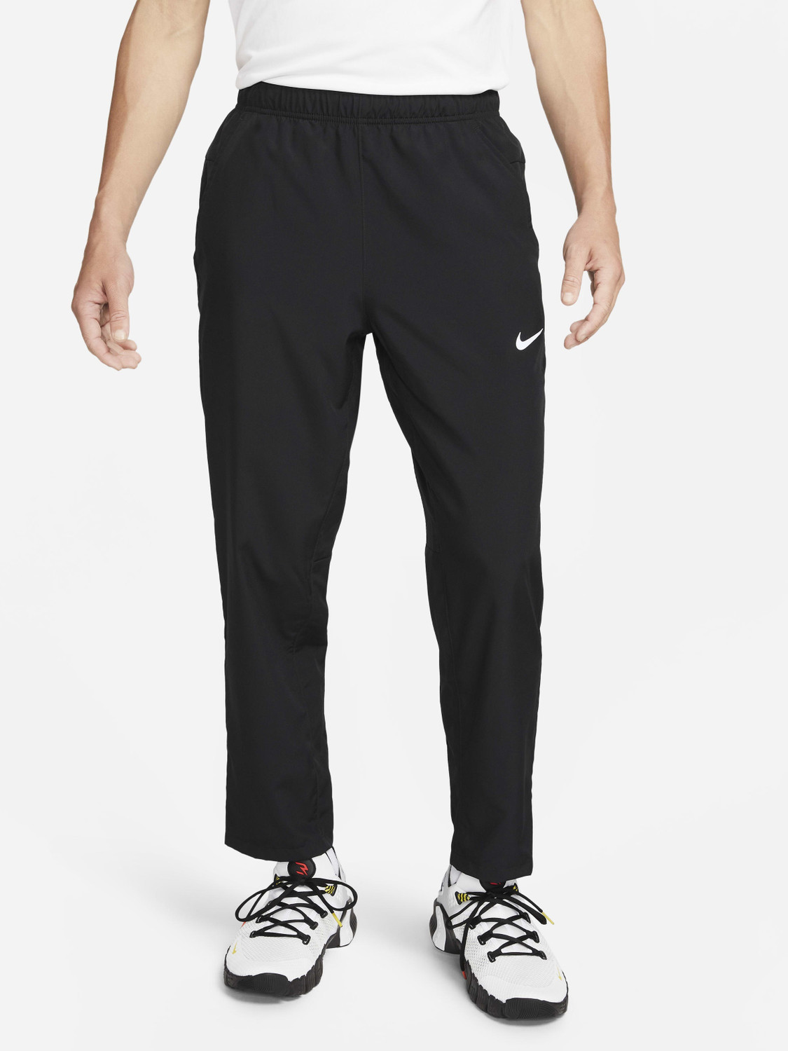 Image of NIKE Solid Men Black Track Pants