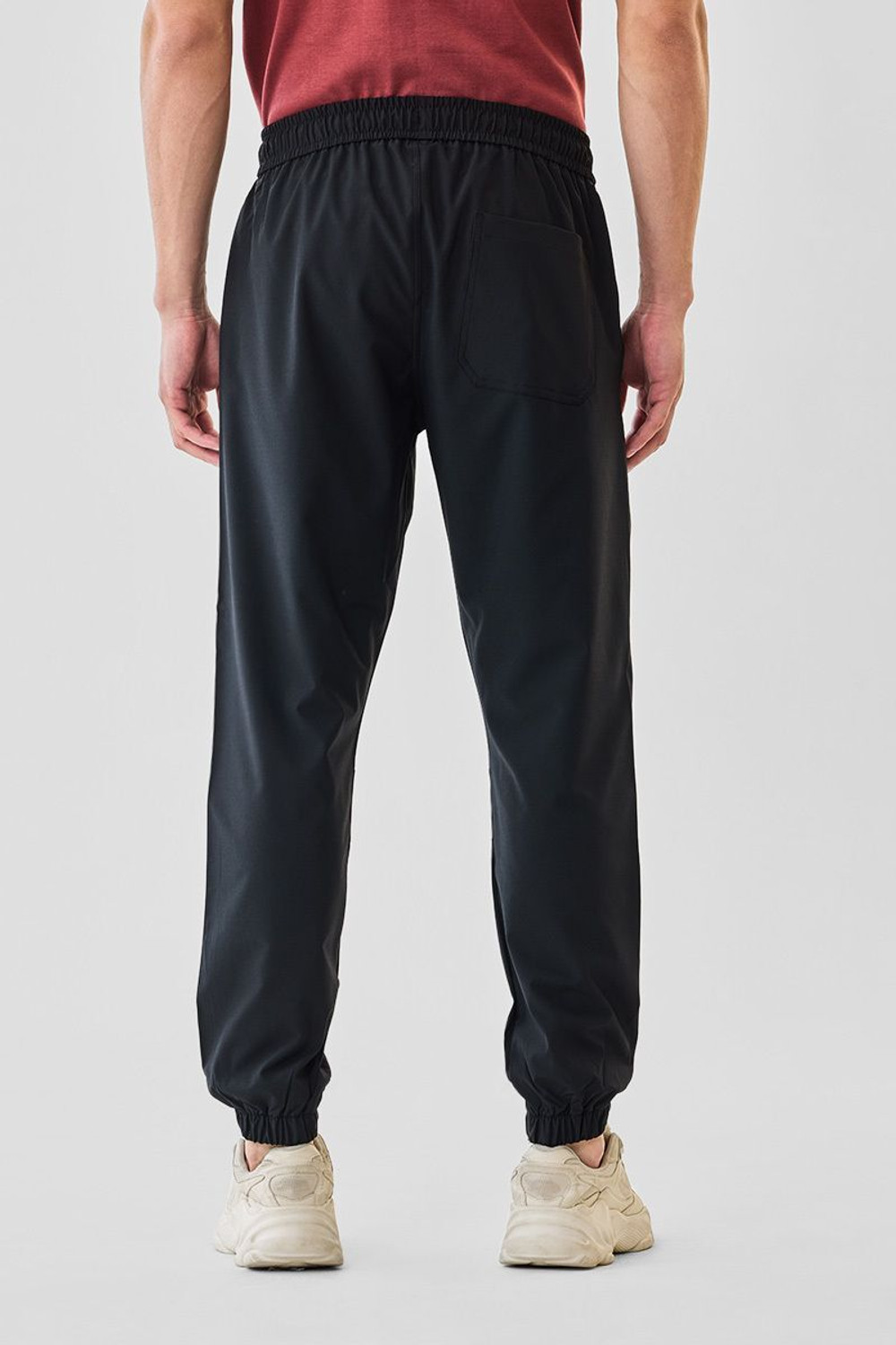 Image of Snitch Solid Men Black Track Pants