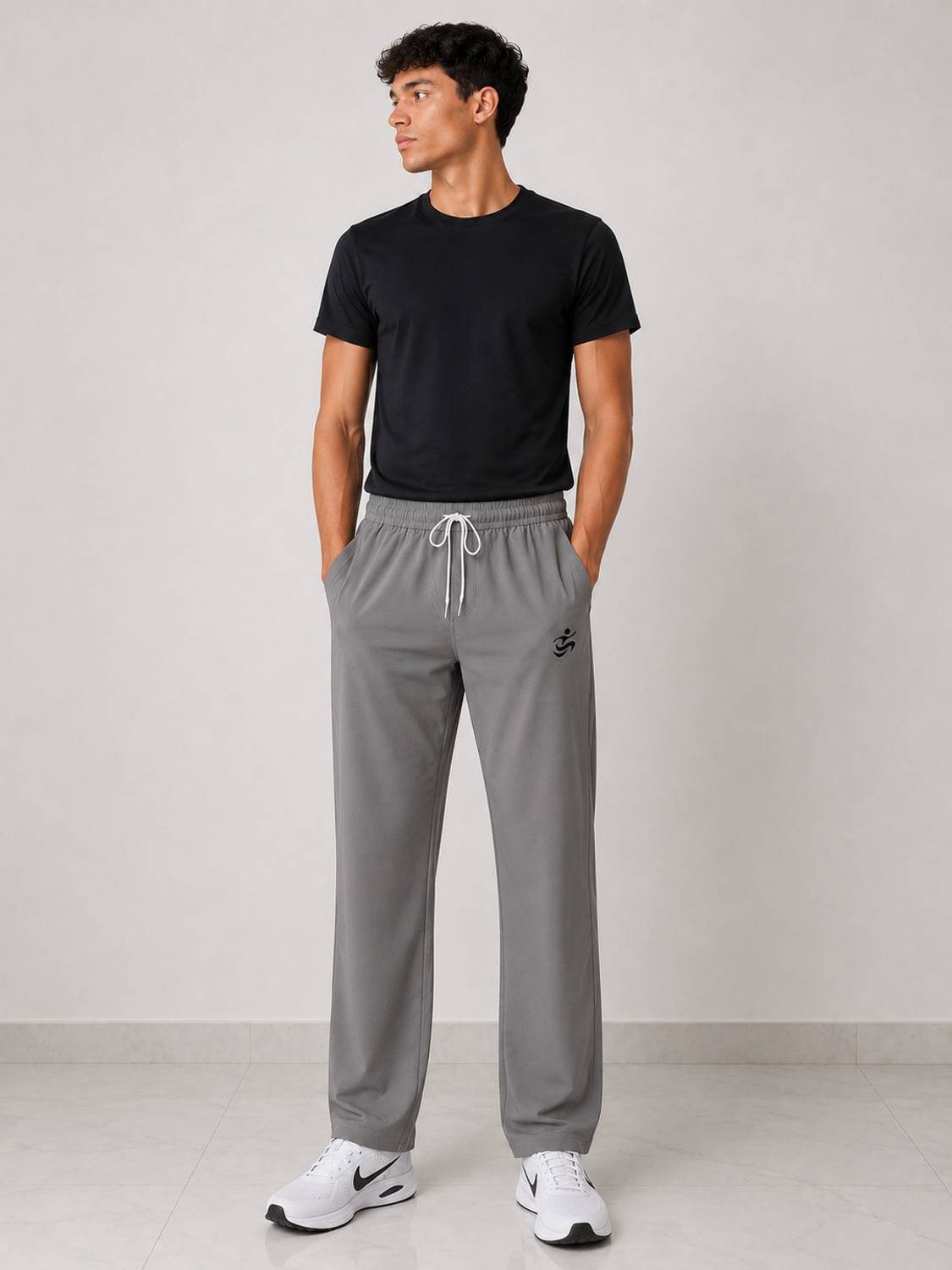 axionfit Striped Men Purple Track Pants