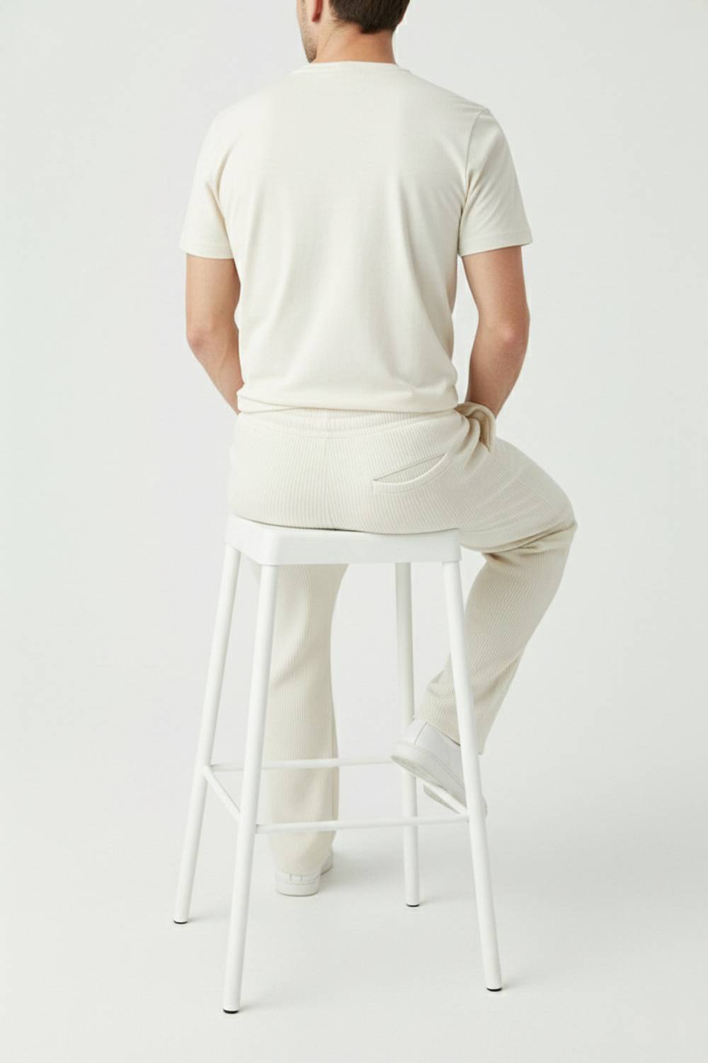 rk hub Men Beige Track Pants - Image 5