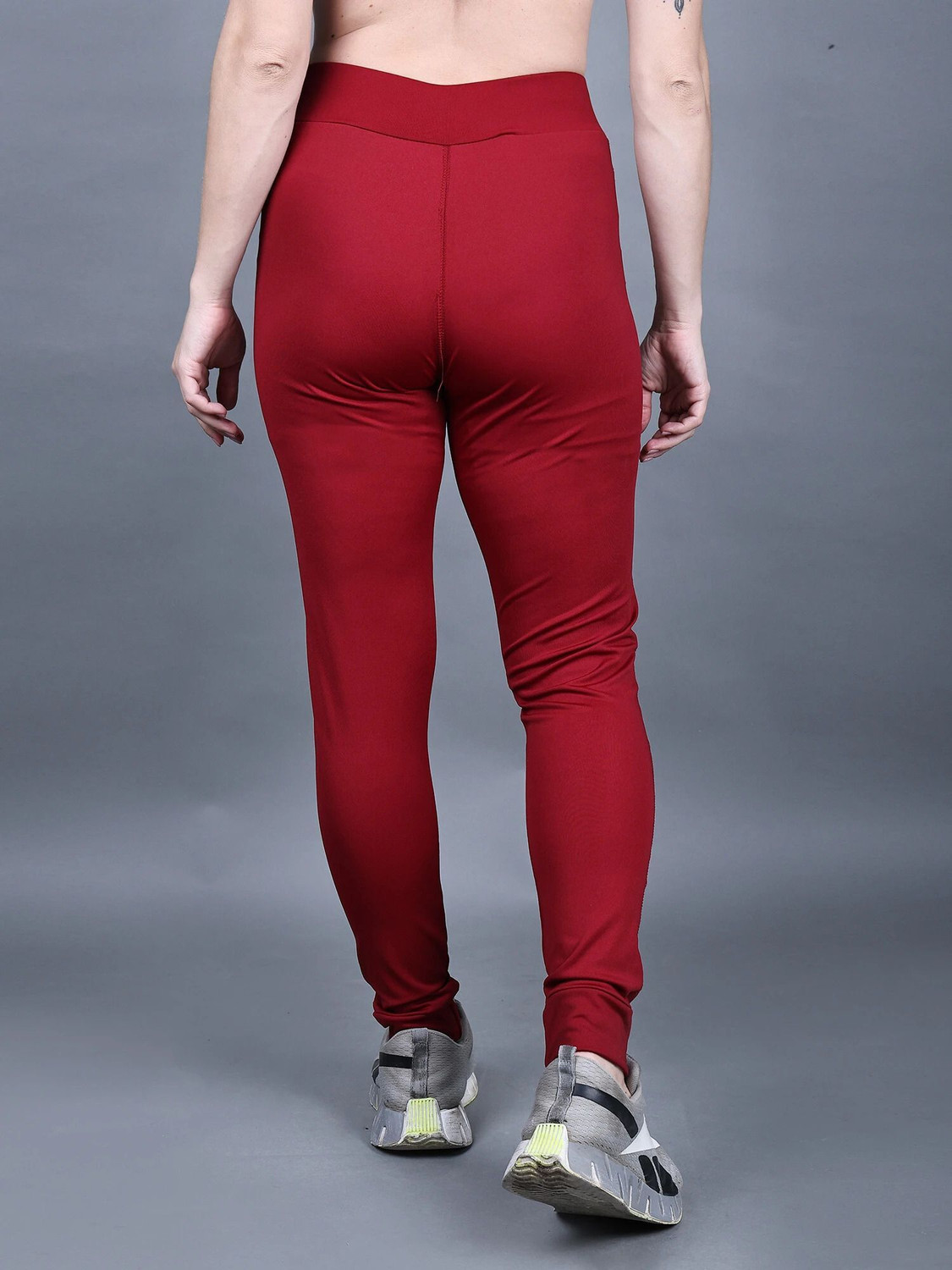 Image of DYWER Solid Women Maroon Track Pants