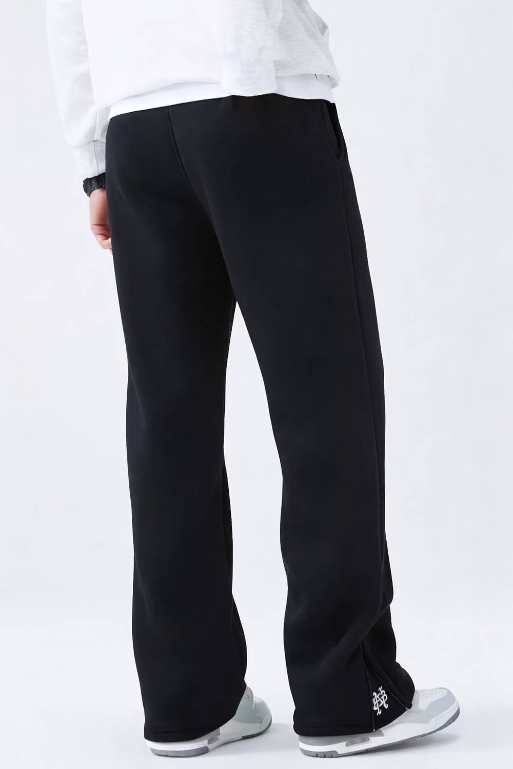 METRONAUT Men Black Printed Track Pants - Image 2