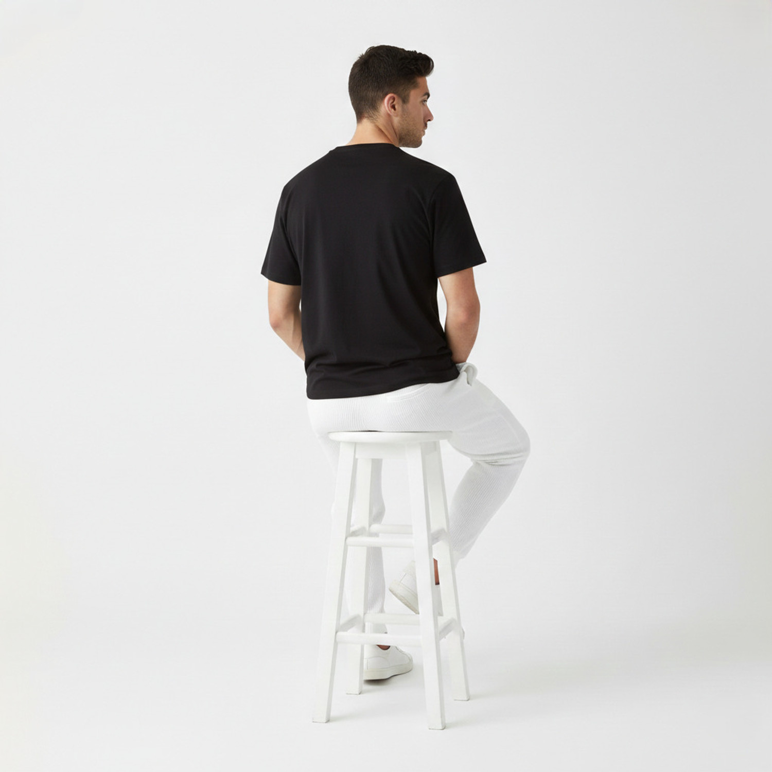 Image of MODESHIFT Solid Men White Track Pants