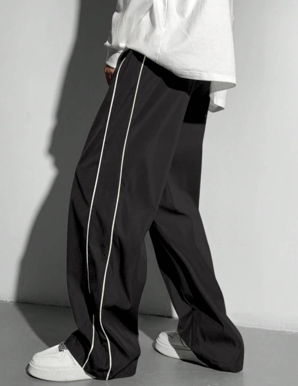 Amakriti Essence Loose Fit Black Trousers - Image 2