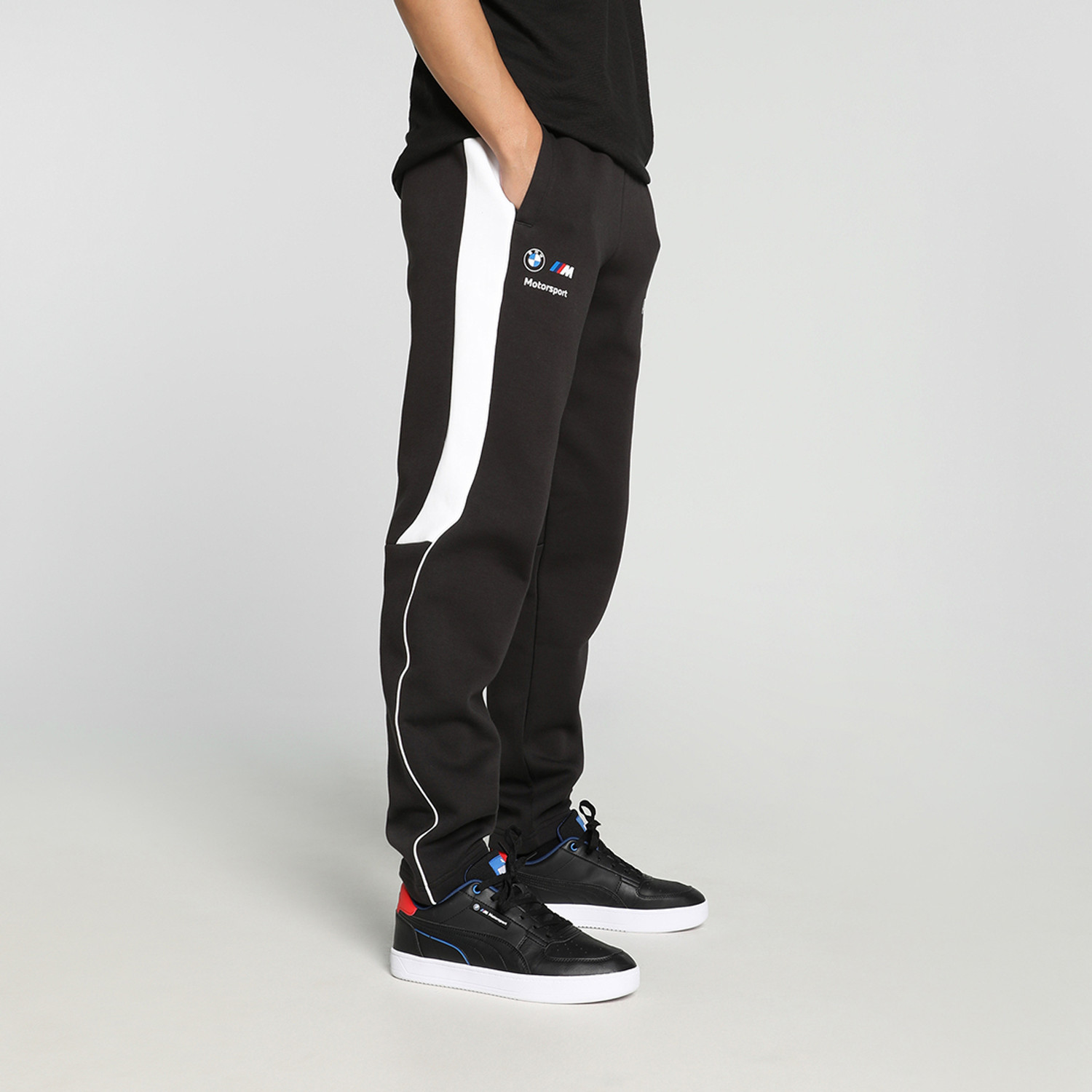 Image of PUMA Solid Men Black Track Pants