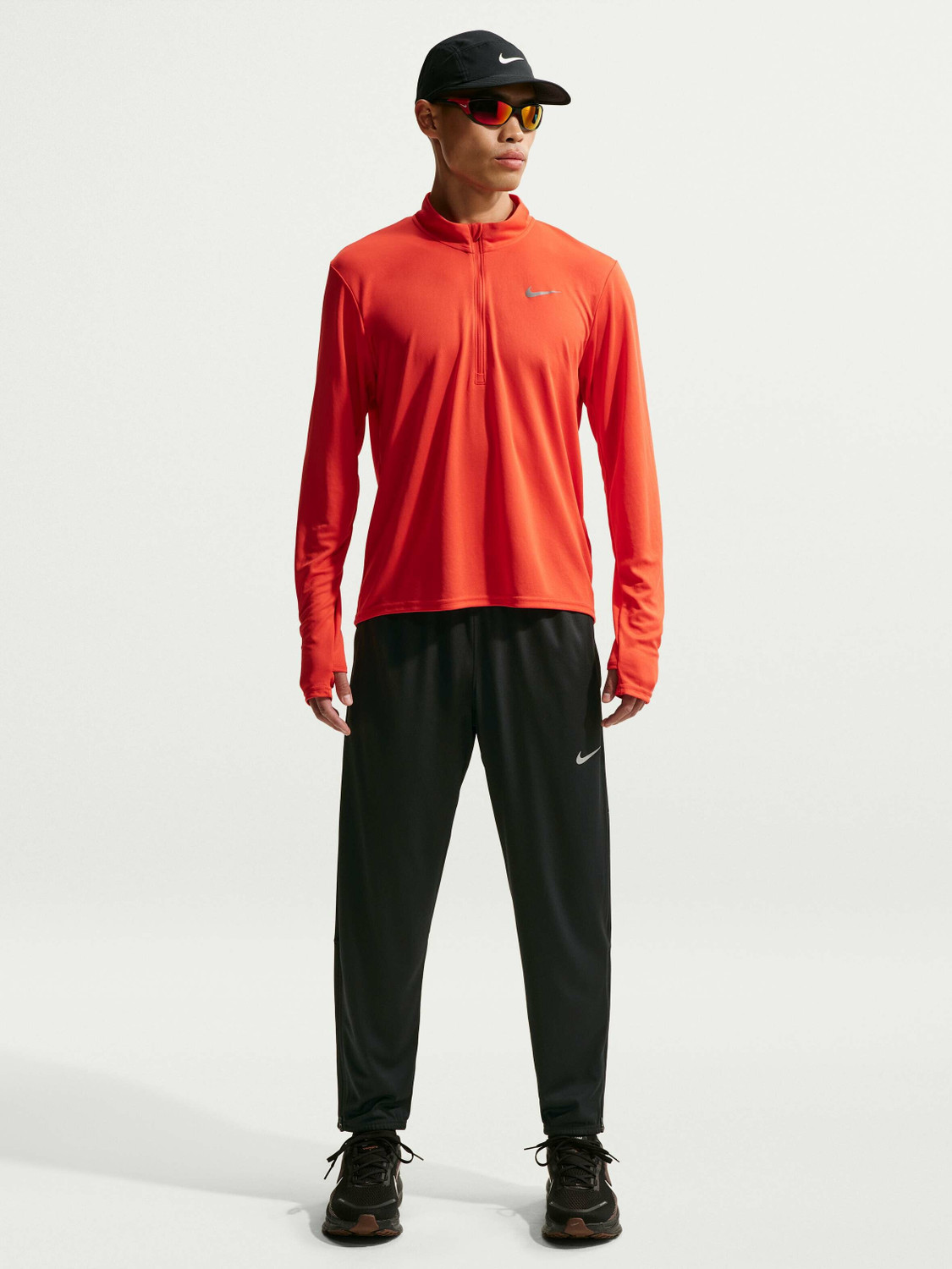 Image of NIKE Solid Men Black Track Pants