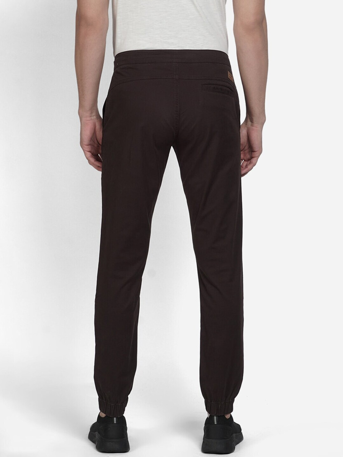 Image of Wildcraft Solid Men Brown Track Pants