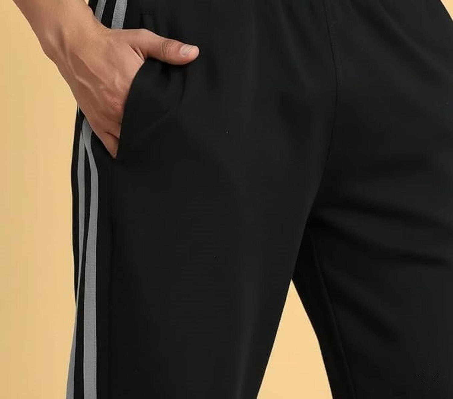 Image of Wanchha Fashion Solid, Striped Men Grey Track Pants