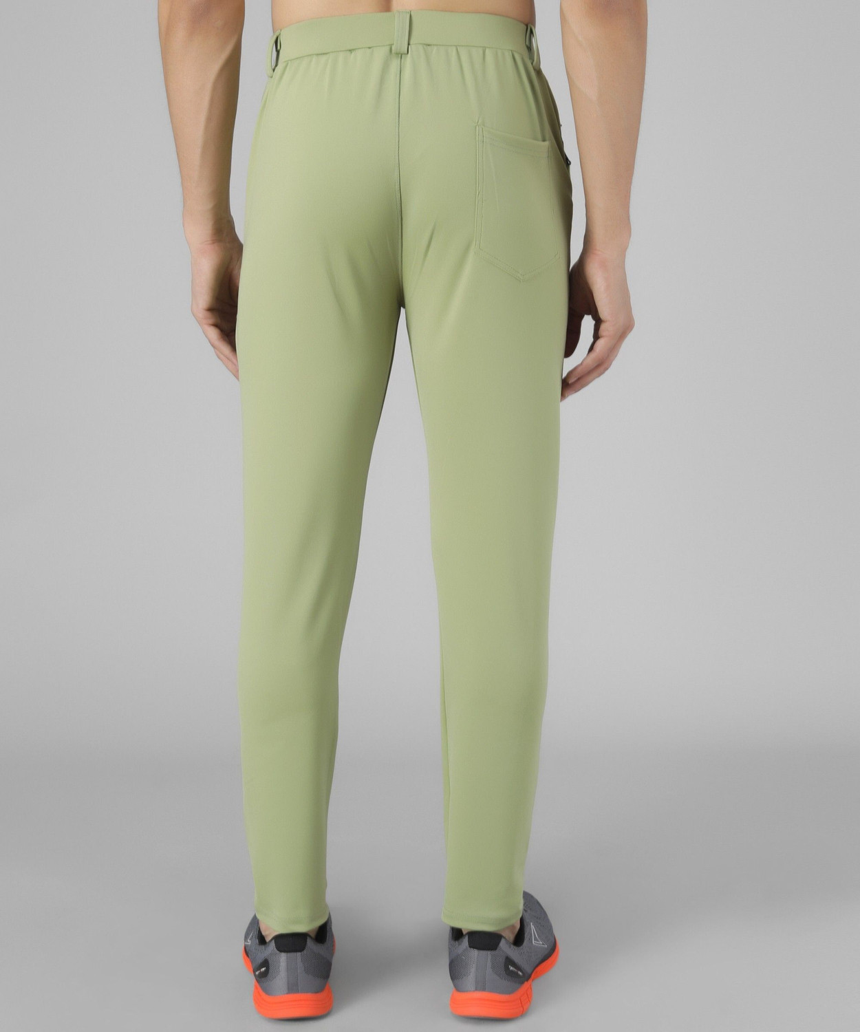 Image of Veltick Solid Men Light Green Track Pants