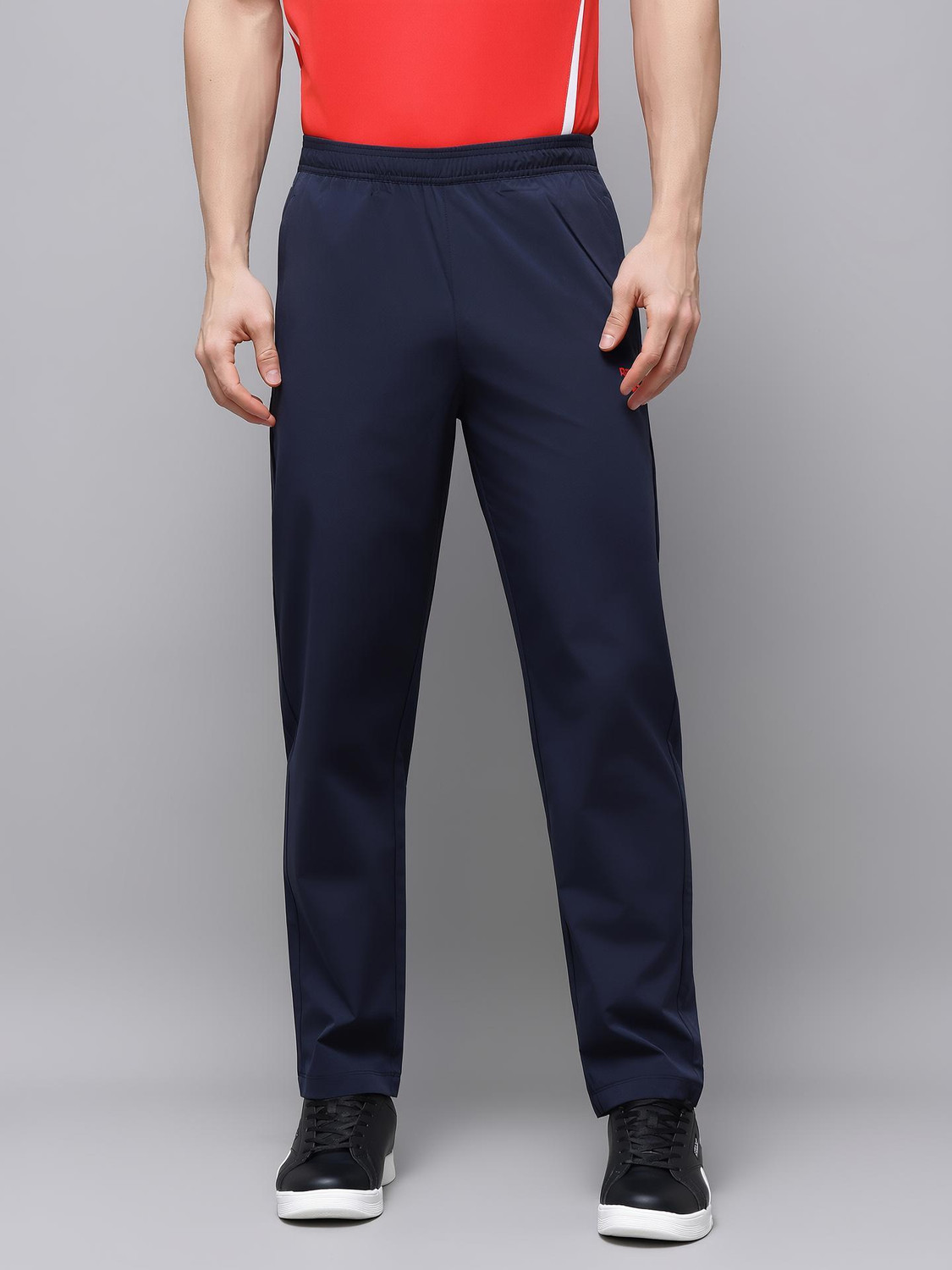 REEBOK Solid Men Dark Blue Track Pants