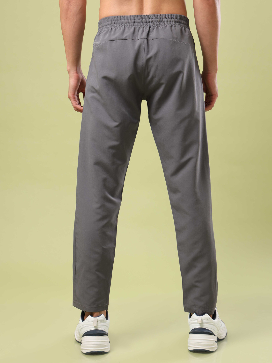 Image of TECHNOSPORT Solid Men Grey Track Pants