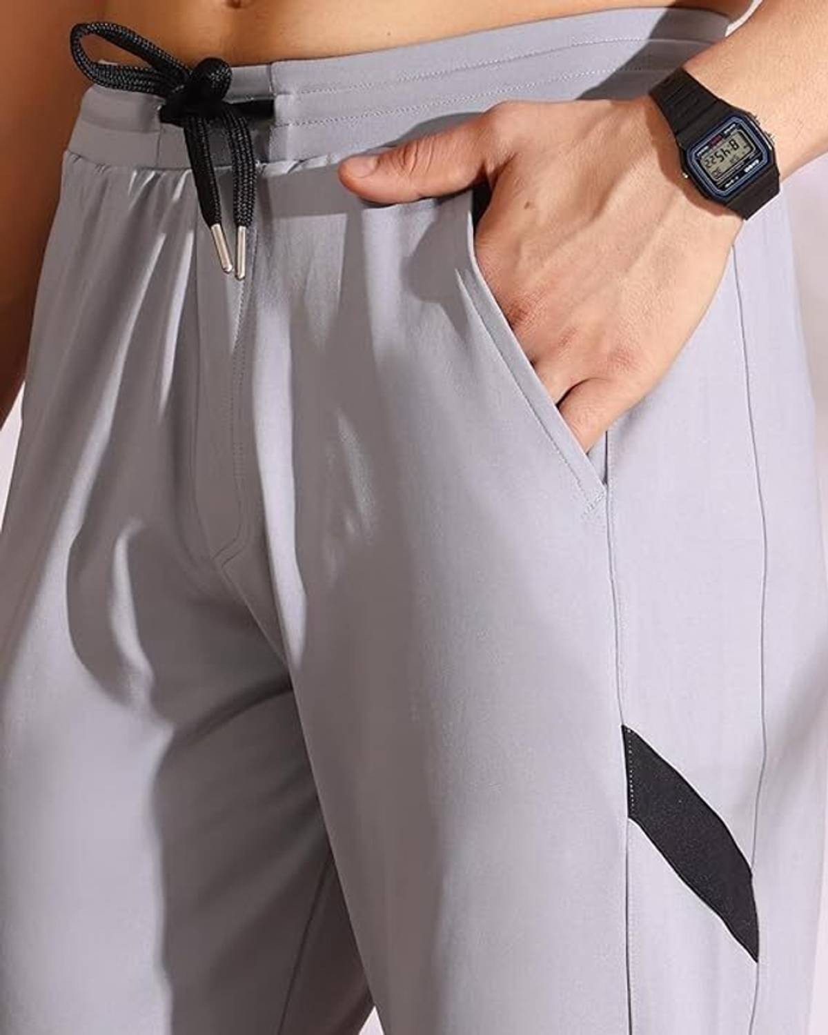RUSKSUN Men Grey Track Pants - Image 4