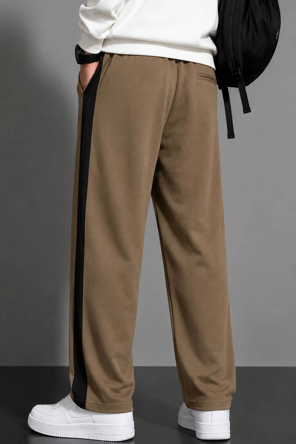 Yazole Men Beige Track Pants - Image 2