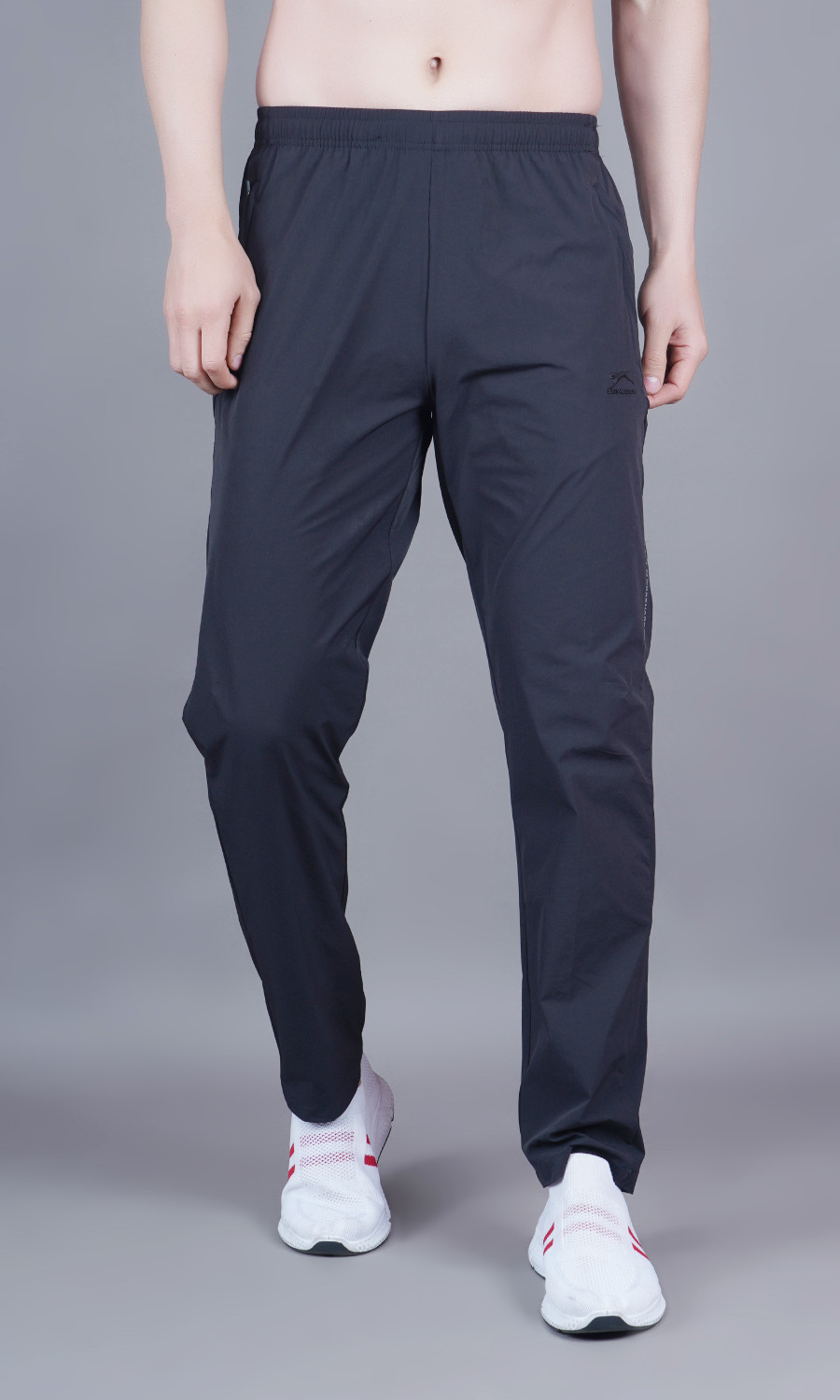 Image of Shiv Naresh Men Solid Blue Track Pants