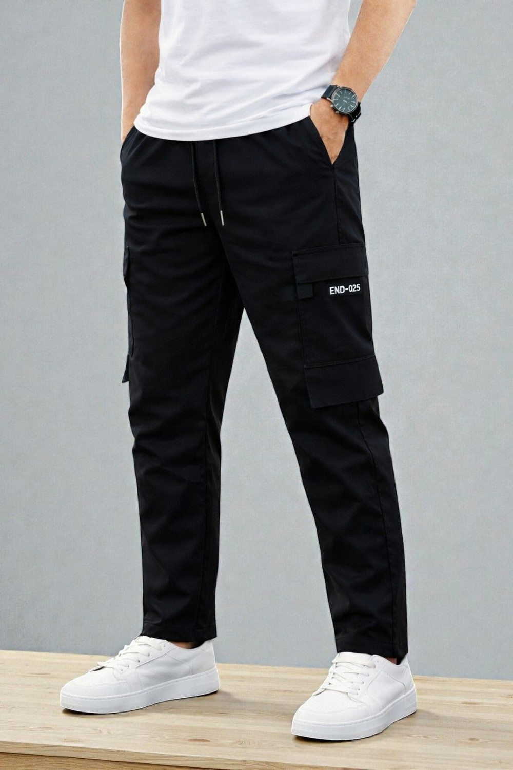 Image of HARDFLEX Solid Men Black, Grey Track Pants