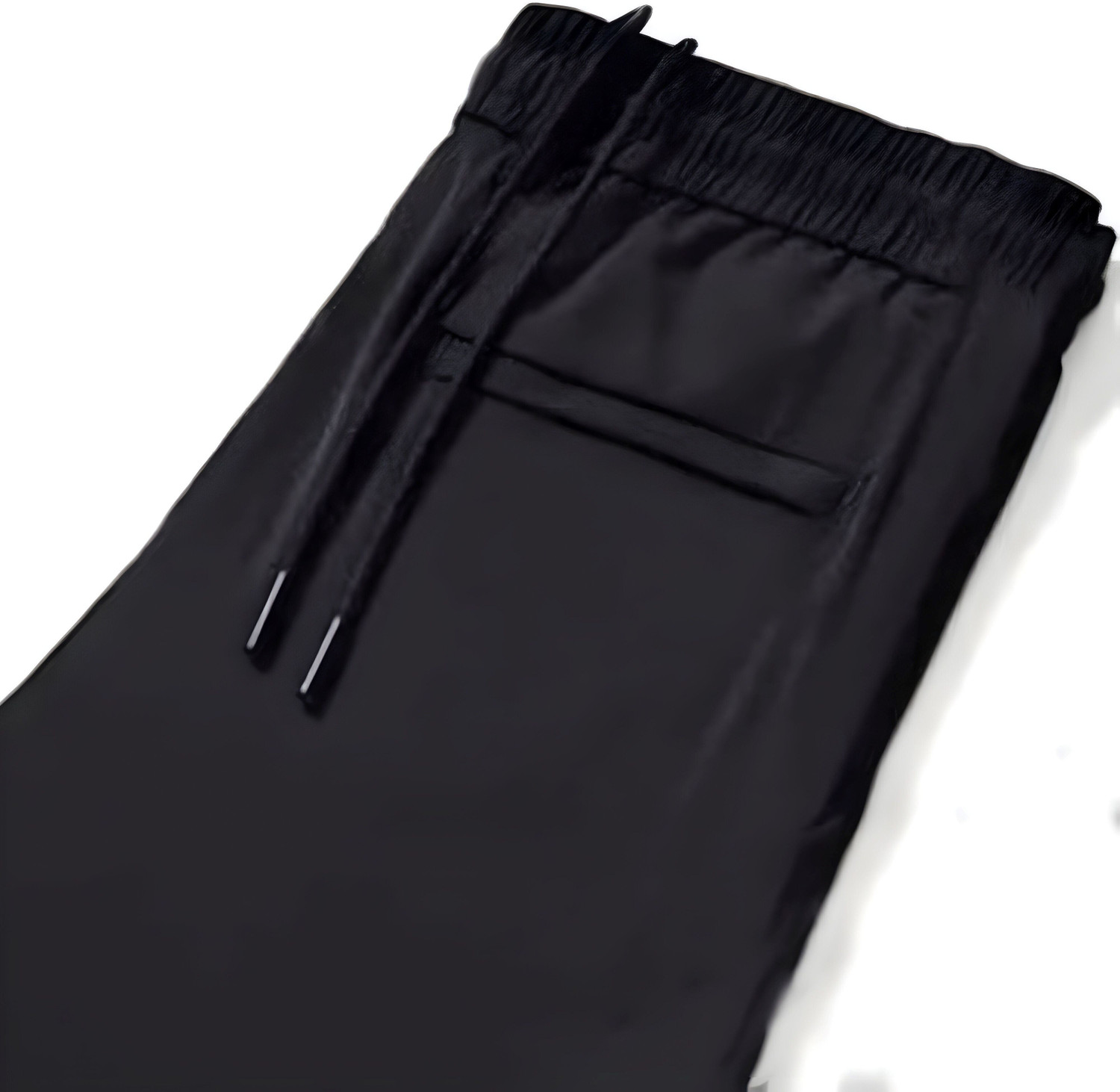 Image of Bellwit Solid Men Black Track Pants